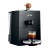 Ekspres Jura ONO w kolorze Coffee Black, widok z lewej strony z kawą espresso