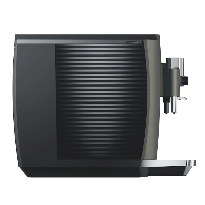 Ekspres Jura E8 EC w kolorze Dark Inox, prezentacja zbiornika na wodę we wzór w linie