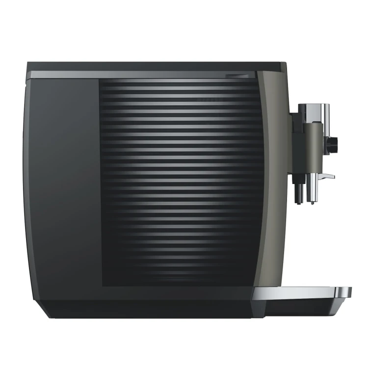 Ekspres Jura E8 EC w kolorze Dark Inox, prezentacja zbiornika na wodę we wzór w linie