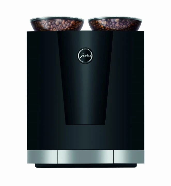 Ekspres Jura GIGA 10 w kolorze Diamond Black - błyszczącej czerni, widok na tył ekspresu