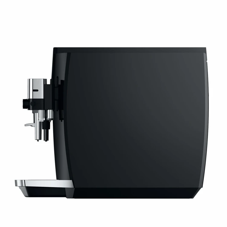 Ekspres Jura E8 EC w kolorze Piano Black, prezentacja ekspresu z prawej strony