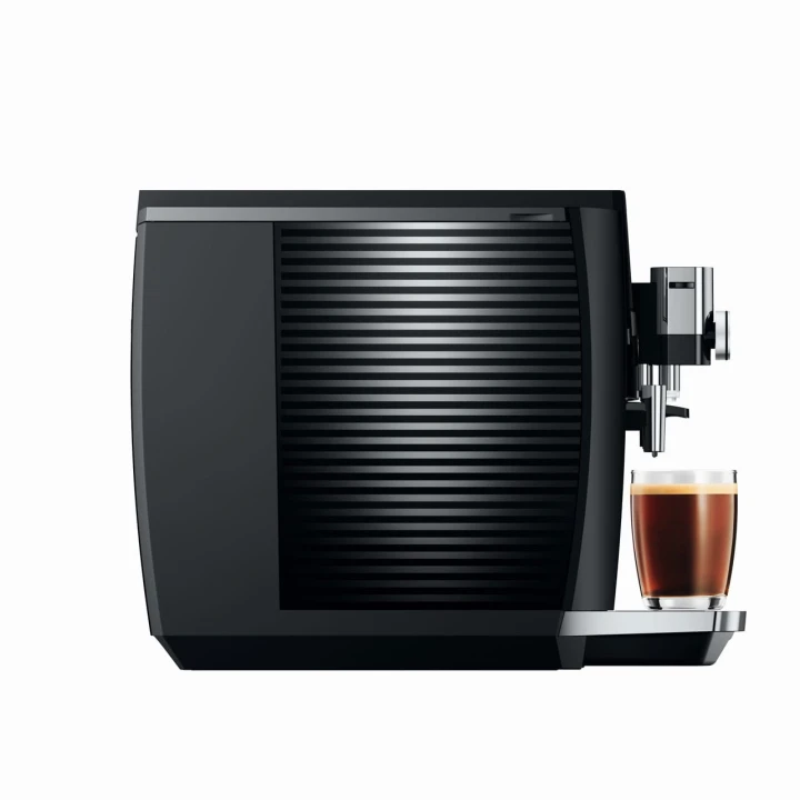 Ekspres Jura S8 EB w kolorze Piano Black, widok na lewy bok