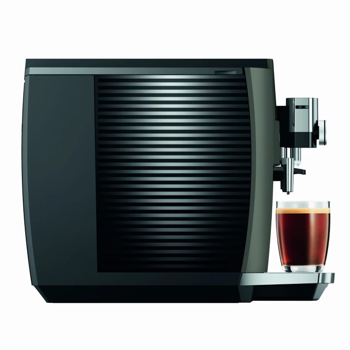 Ekspres Jura S8 EB w kolorze Dark Inox, widok na lewy bok