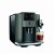 Ekspres Jura S8 EB w kolorze Dark Inox, zaprezentowany od lewej strony ze szklanką sweet latte, widok na zbiornik wody