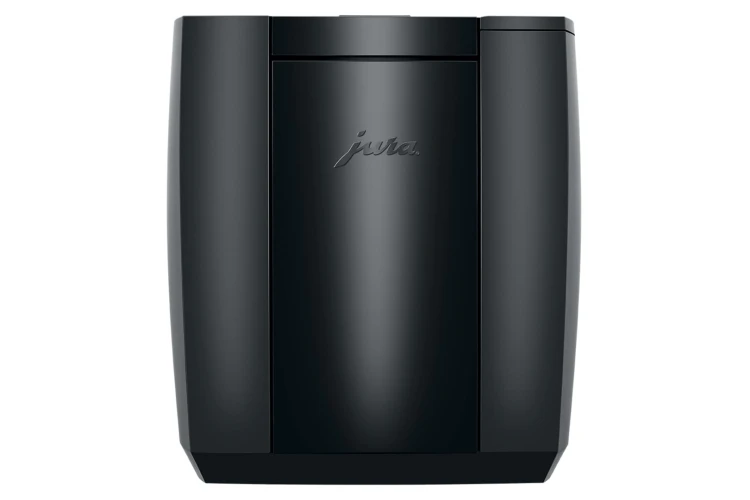 Ekspres Jura J10 w kolorze Piano Black, widok na tył ekspresu
