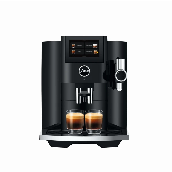 Ekspres Jura S8 EB w kolorze Piano Black, trzecia generacja