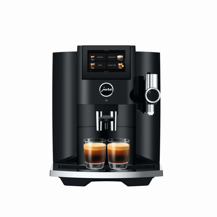 Ekspres Jura S8 EB w kolorze Piano Black, trzecia generacja
