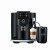 Ekspres Jura S8 EB w kolorze Piano Black, zaprezentowany z czarną chłodziarką Cool Control