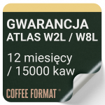 Gwarancja 12 miesięcy do ekspresu ATLAS W2L / W8L Coffee Format