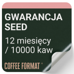 Gwarancja 12 miesięcy do ekspresu SEED Coffee Format