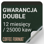 Gwarancja 12 miesięcy do ekspresu DOUBLE