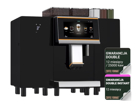 ZESTAW Coffee Format Ekspres do kawy DOUBLE z lodówką i modułem INSTANT + 12 miesięcy gwarancji