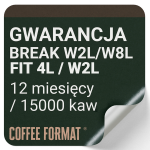 Gwarancja 12 miesięcy do ekspresu BREAK S W2L / W8L oraz FIT 4L / W2L