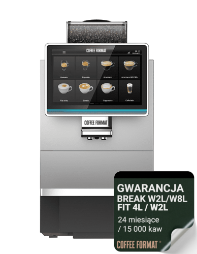 Coffee Format Ekspres do kawy BREAK S W2L Silver z gwarancją 24 miesiące