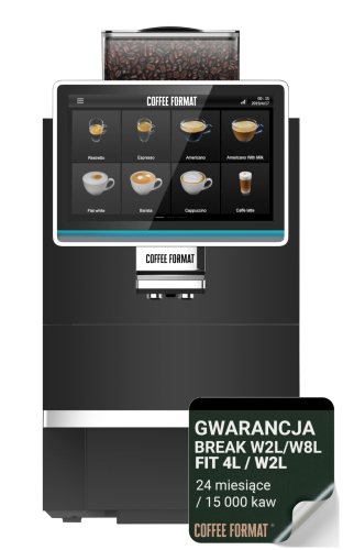 Coffee Format Ekspres do kawy BREAK S W2L Black z gwarancją 24 miesiące