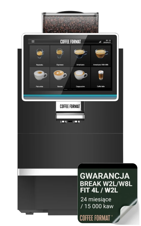 Coffee Format Ekspres do kawy BREAK S W2L Black z gwarancją 24 miesiące