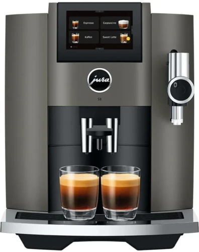 Ekspres Jura S8 EB w kolorze Dark Inox, trzecia generacja