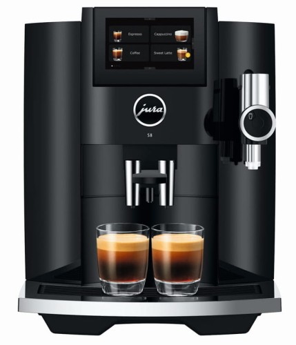 Ekspres Jura S8 EB w kolorze Piano Black, trzecia generacja