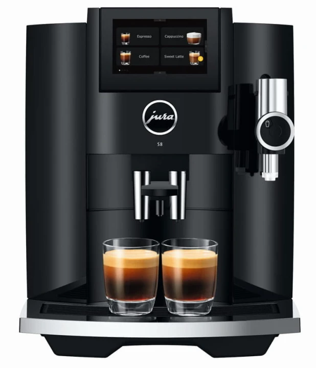 Ekspres Jura S8 EB w kolorze Piano Black, trzecia generacja