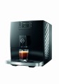 Ekspres Jura C3 EA w kolorze Piano Black, zaprezentowany z prawej strony, widok na zbiornik wody