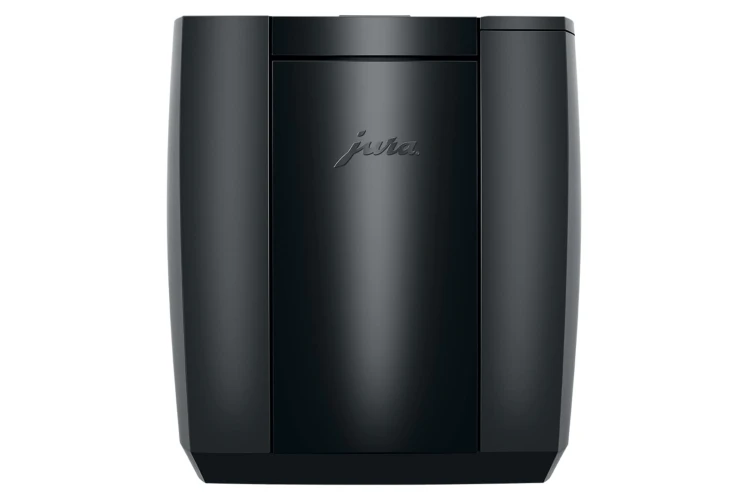 Ekspres Jura J10 w kolorze Piano Black, widok na tył ekspresu